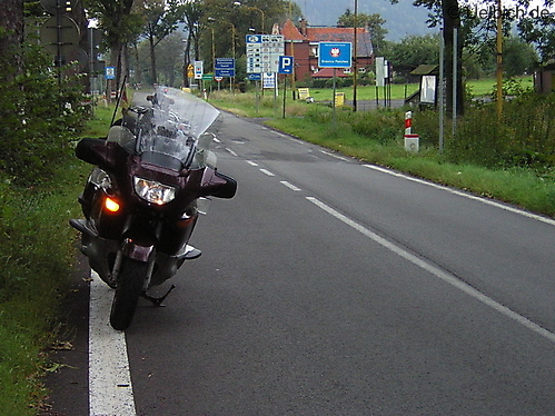Grenzübergang Polen - Tschechien  bei Lunwka