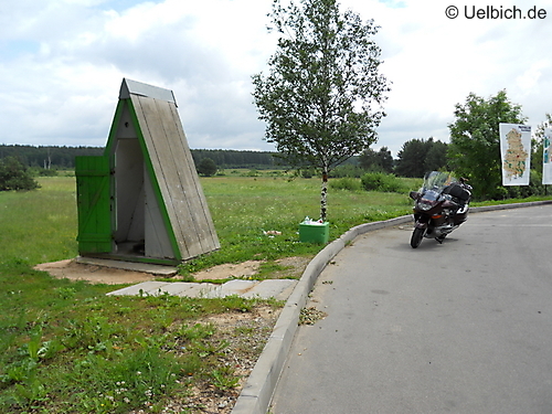 Parkplatz-WC in Litauen